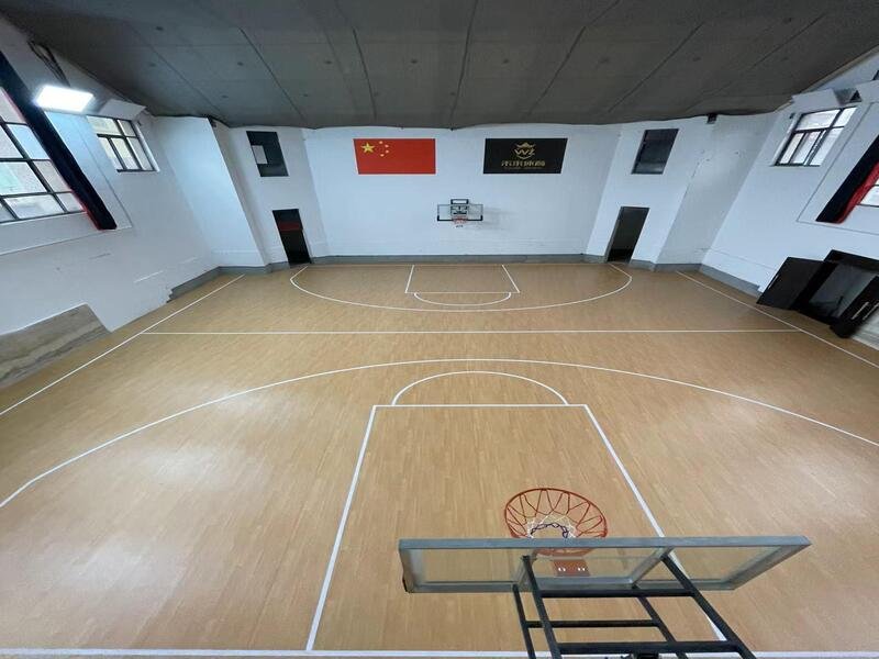 Cross-section of various resilient flooring structures